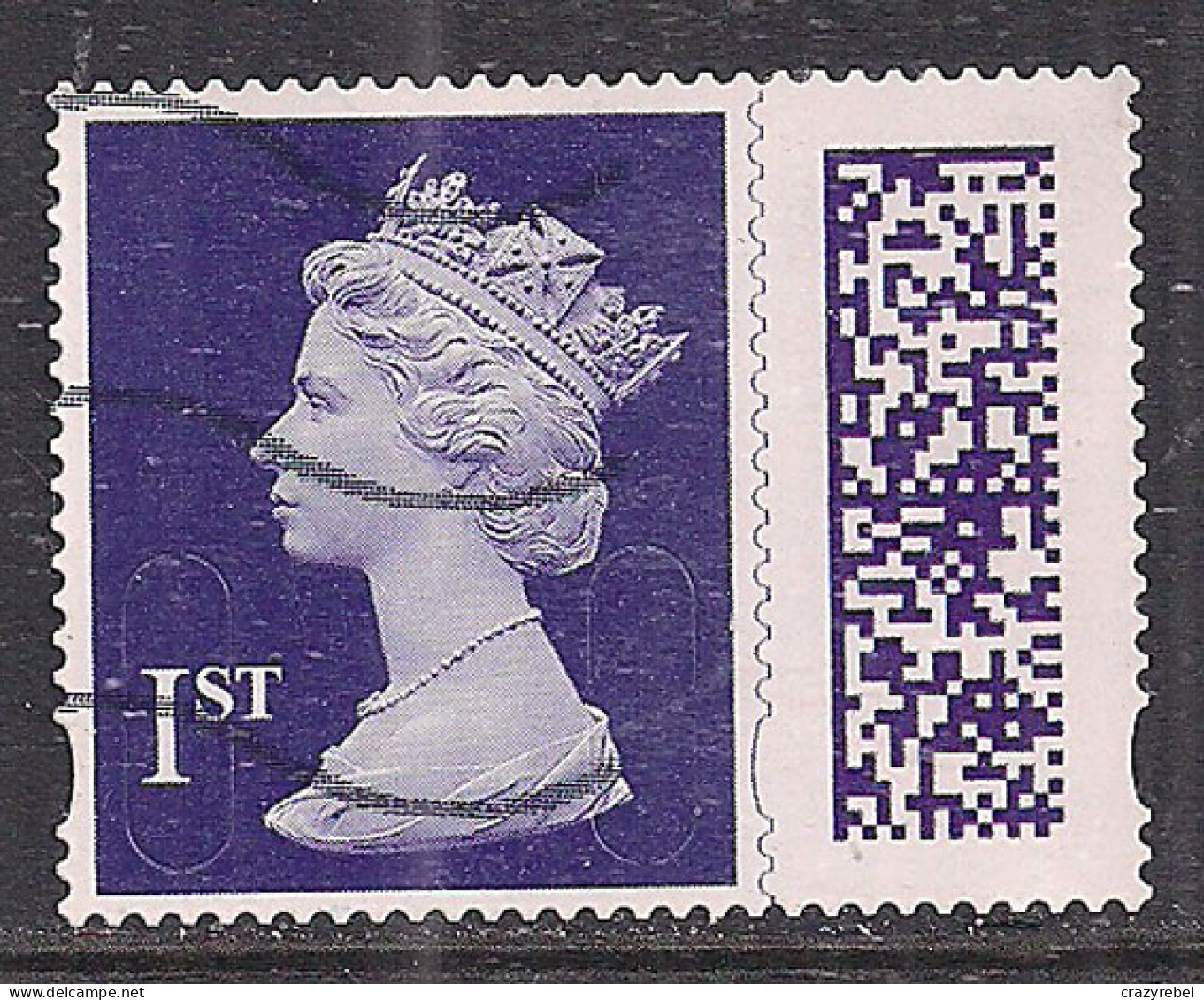 GB 2022 QE2 1st Purple Barcode Machin SG V4506 MEIL Used ( E1008) - Used Stamps