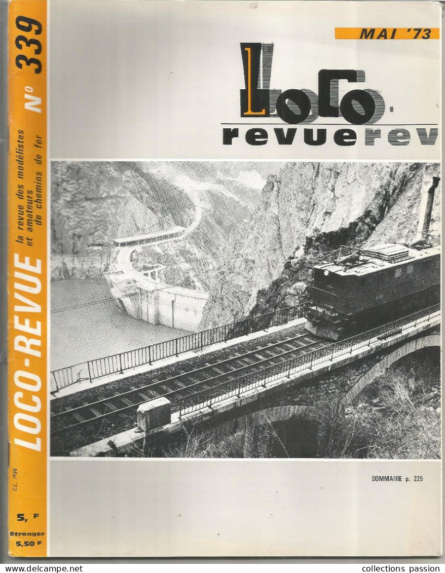 Revue Des Modélistes Et Amateurs De Chemins De Fer, LOCO Revue, N° 339, Mai 1973, 52 Pages, Frais Fr 4.00 E - Treinen