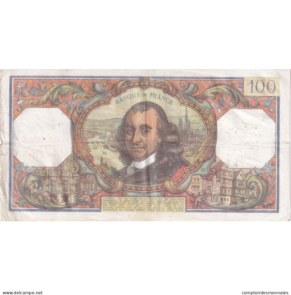 France, 100 Francs, Corneille, 1978, C.1238, TTB, Fayette:65.64, KM:149f - 100 F 1964-1979 ''Corneille''