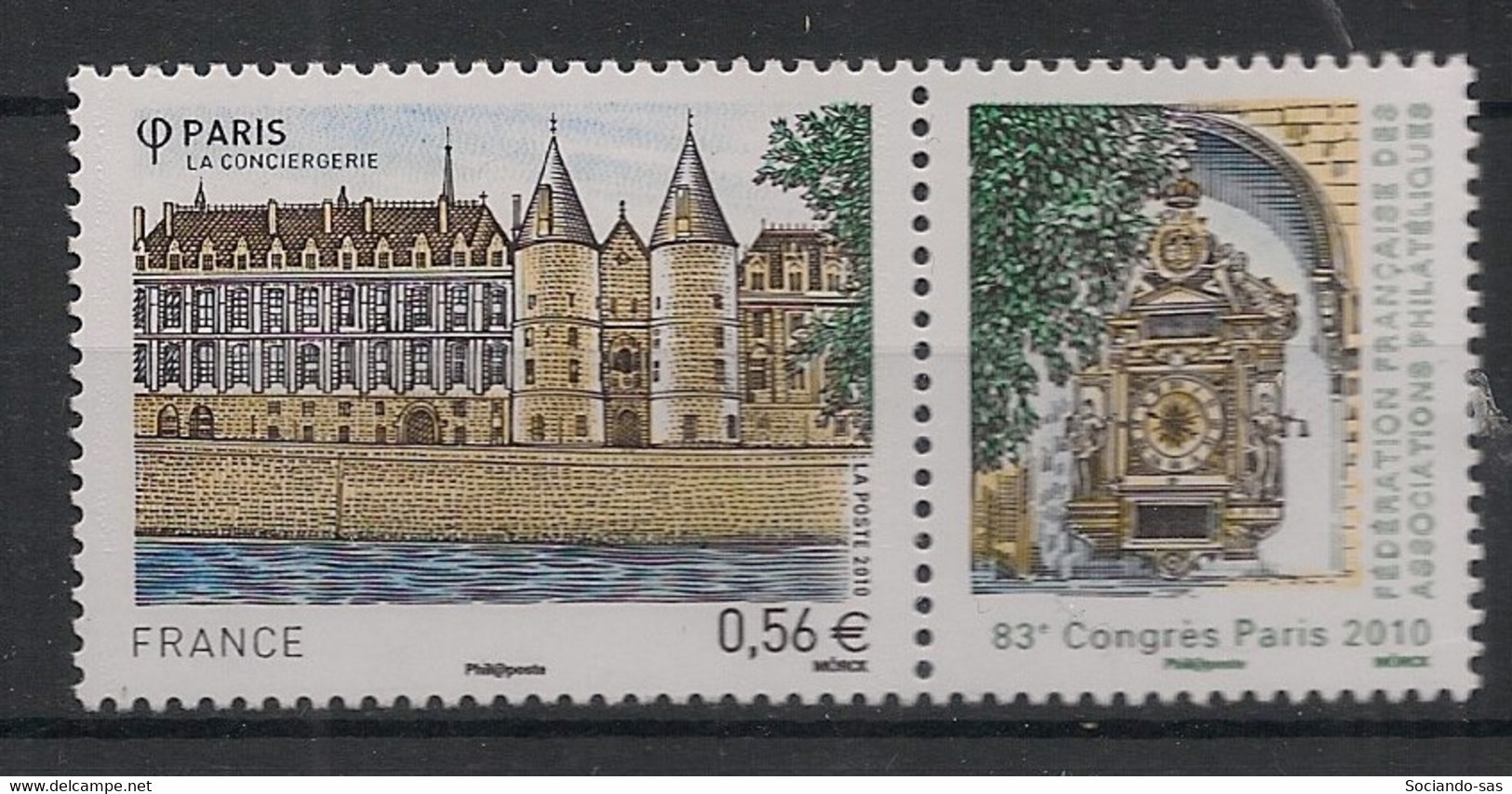 FRANCE - 2010 - N°Yv. 4494 - La Conciergerie - Neuf Luxe ** / MNH / Postfrisch - Neufs