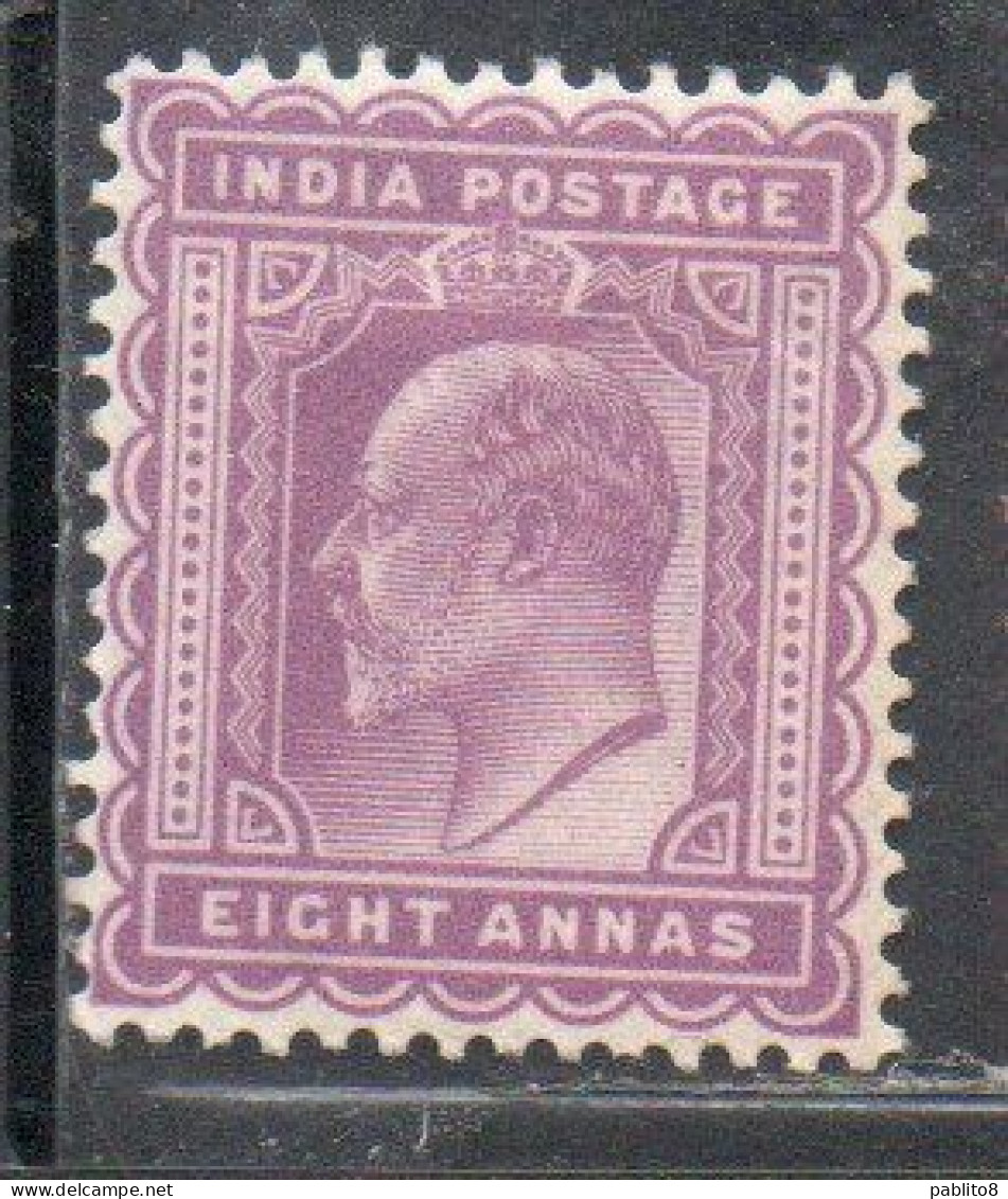 INDIA INDE 1902 1909 KING EDWARD VII 8a MH - 1902-11  Edward VII