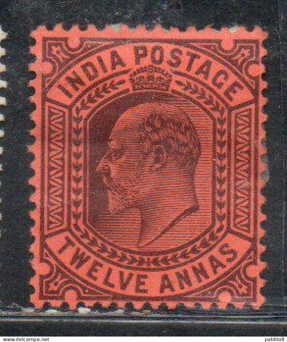 INDIA INDE 1902 1909 KING EDWARD VII 12a MH - 1902-11 Roi Edouard VII