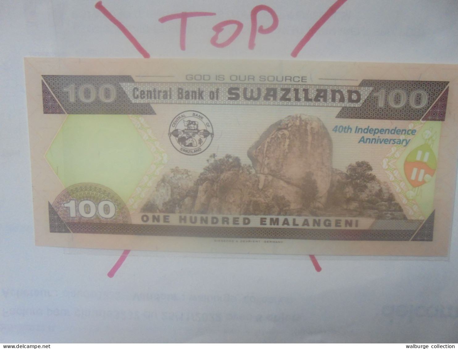 SWAZILAND 100 EMALANGENI 2008 Neuf (B.31) - Swaziland