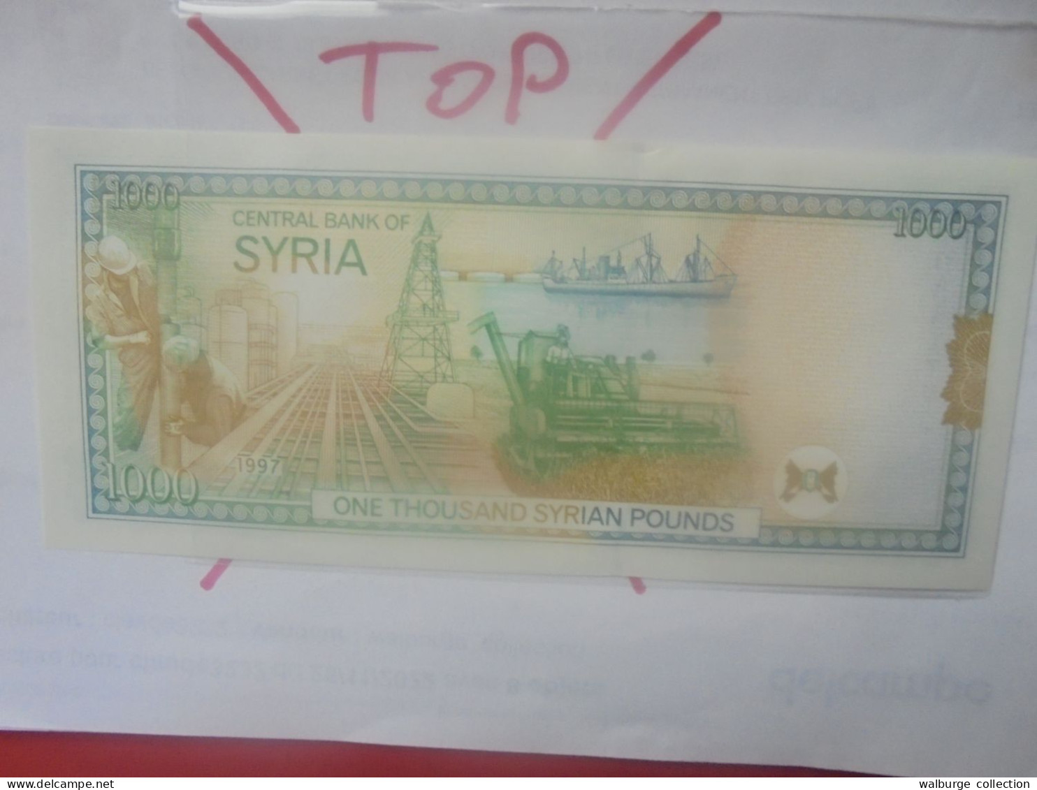 SYRIE 1000 POUNDS 1997 Neuf (B.31) - Siria
