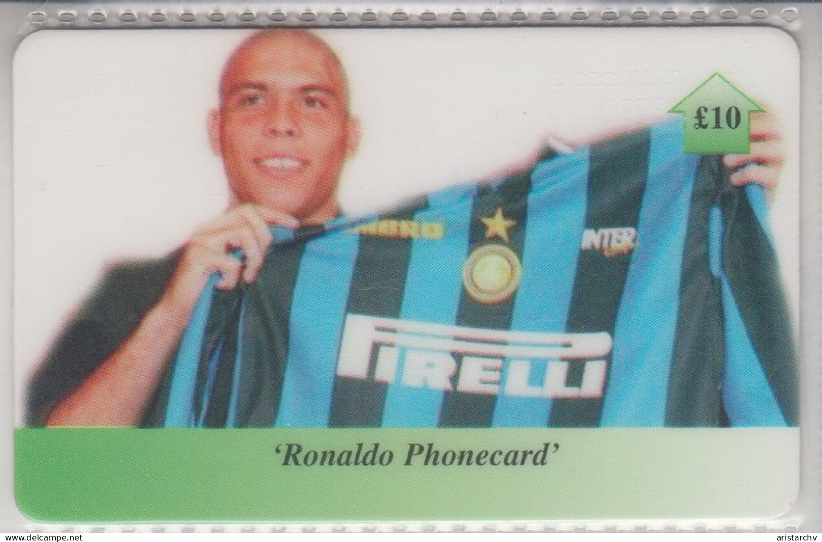 UNITED KINGDOM 2000 FOOTBALL CLUB INTER RONALDO PIRELLI 4 CARDS - Deportes