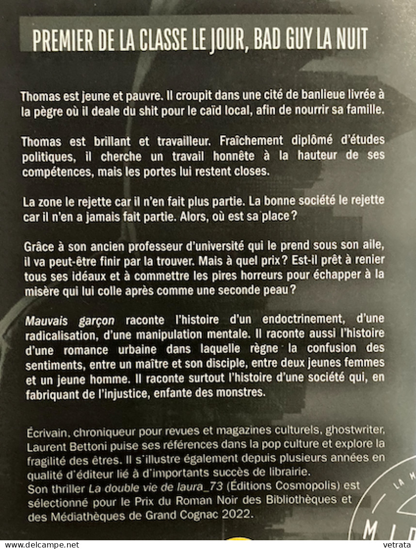 Laurent Bettoni : Mauvais Garçon (La Mécanique Générale - Format Poche - 2022 - Avec Dédicace De L’auteur) - Griezelroman