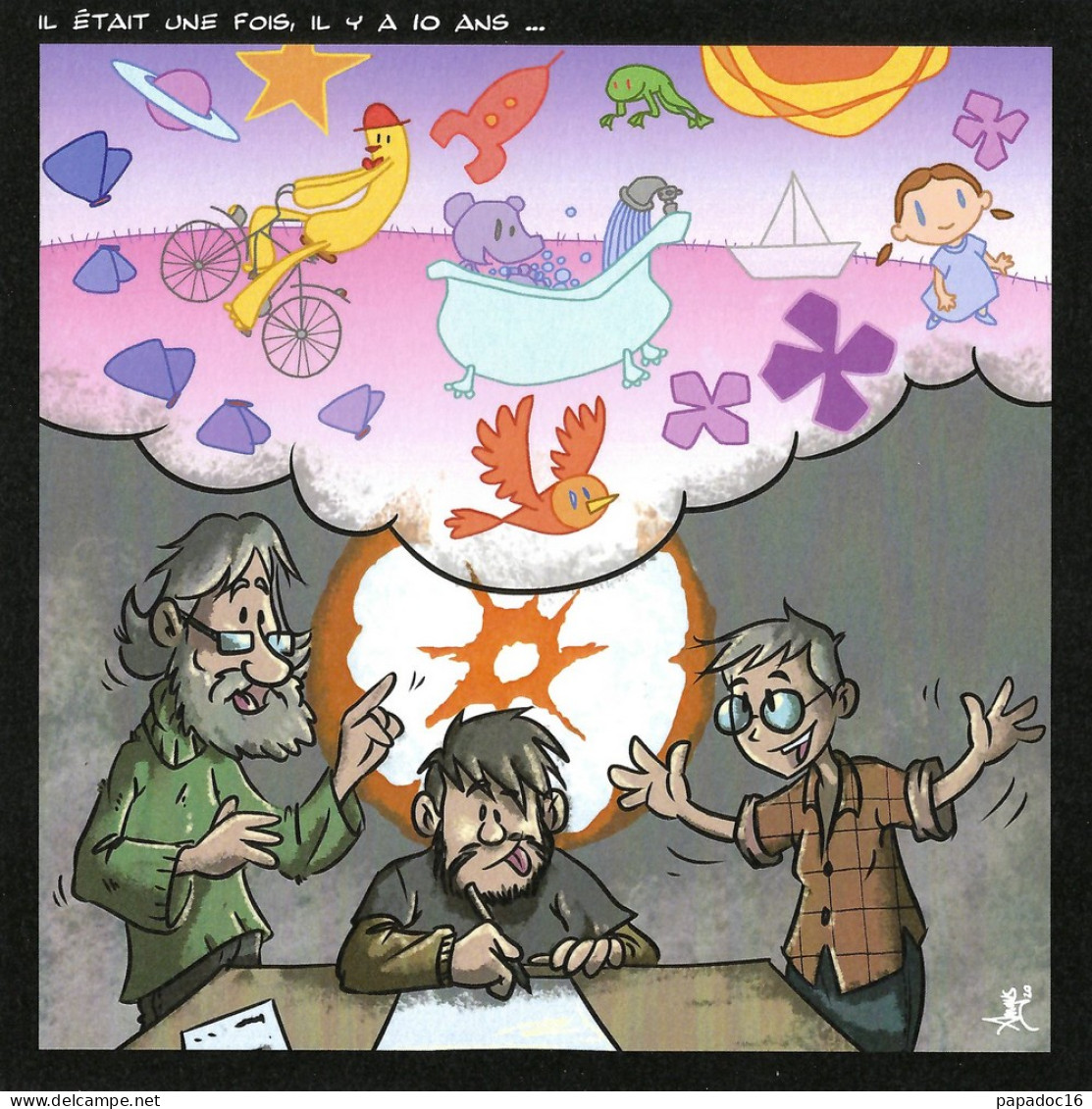 Exlibris : Angus, Anatole Ou La Joie De Vivre - Extrait Du Portfolio "Comme Une Orange A 10 Ans" - Ilustradores A - C