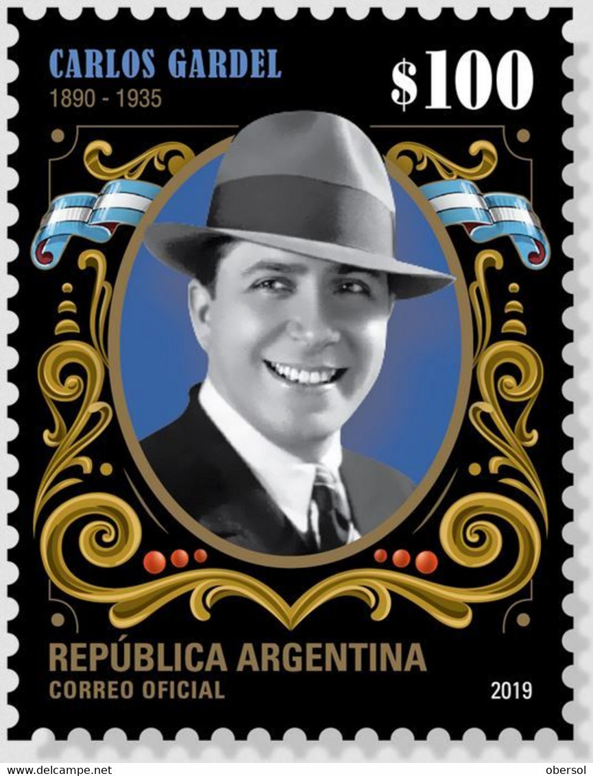 Argentina 2019 Tango, Carlos Gardel MNH Stamp - Unused Stamps