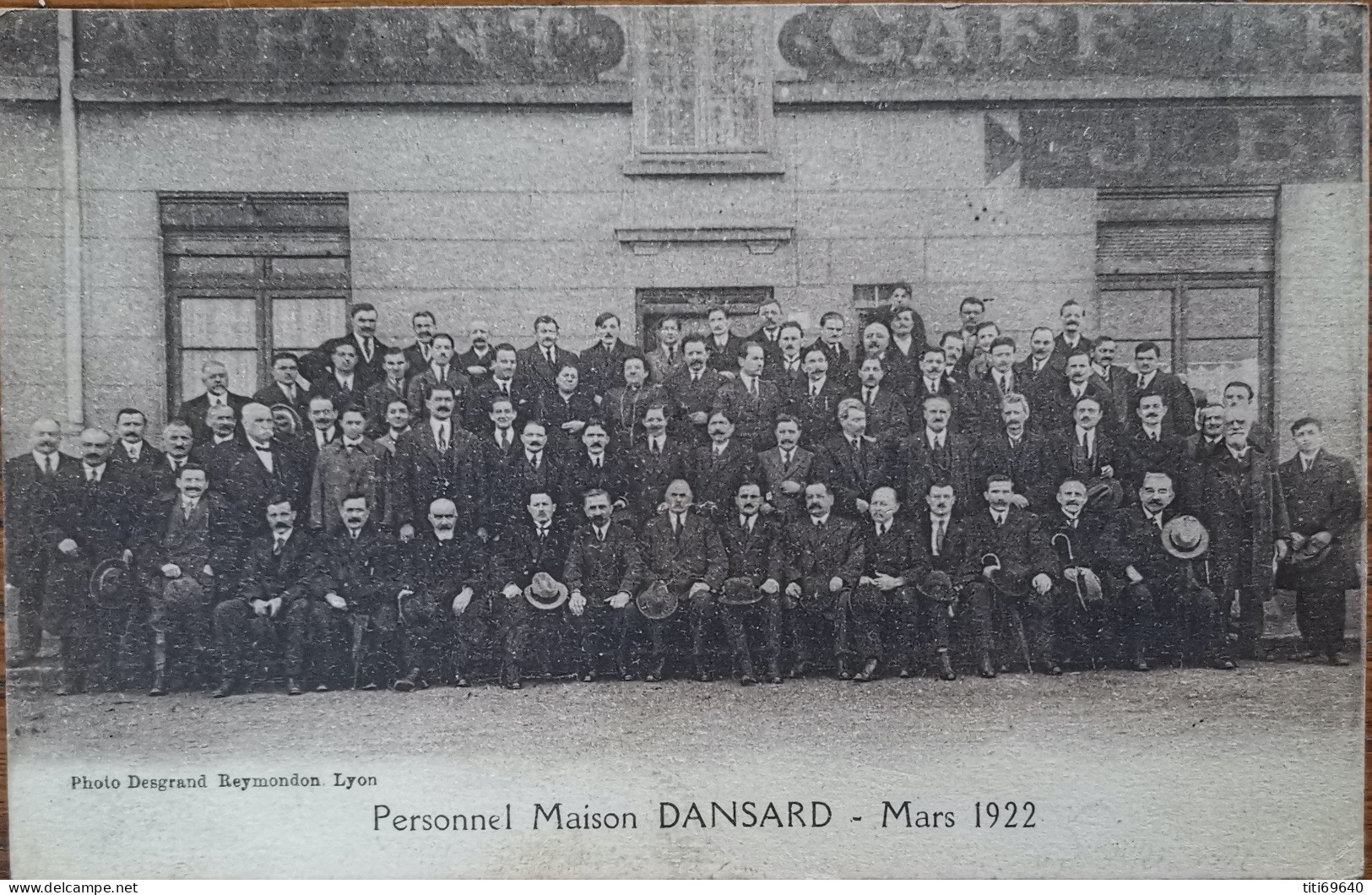 LYON - Personnel De La Maison DANSARD - Mars 1922 (Quincaillerie 30 Grande Rue De La Guillotière Lyon) - Lyon 7