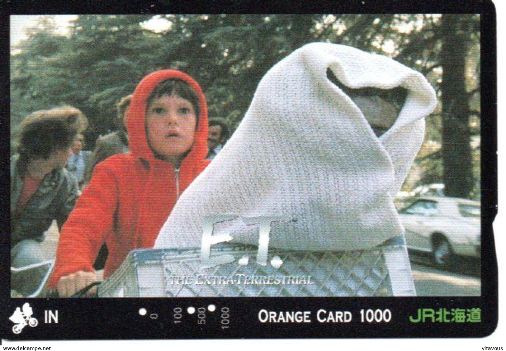 E.T. Cinéma Film Movie Carte Prépayée Japon Card (B 769) - Film