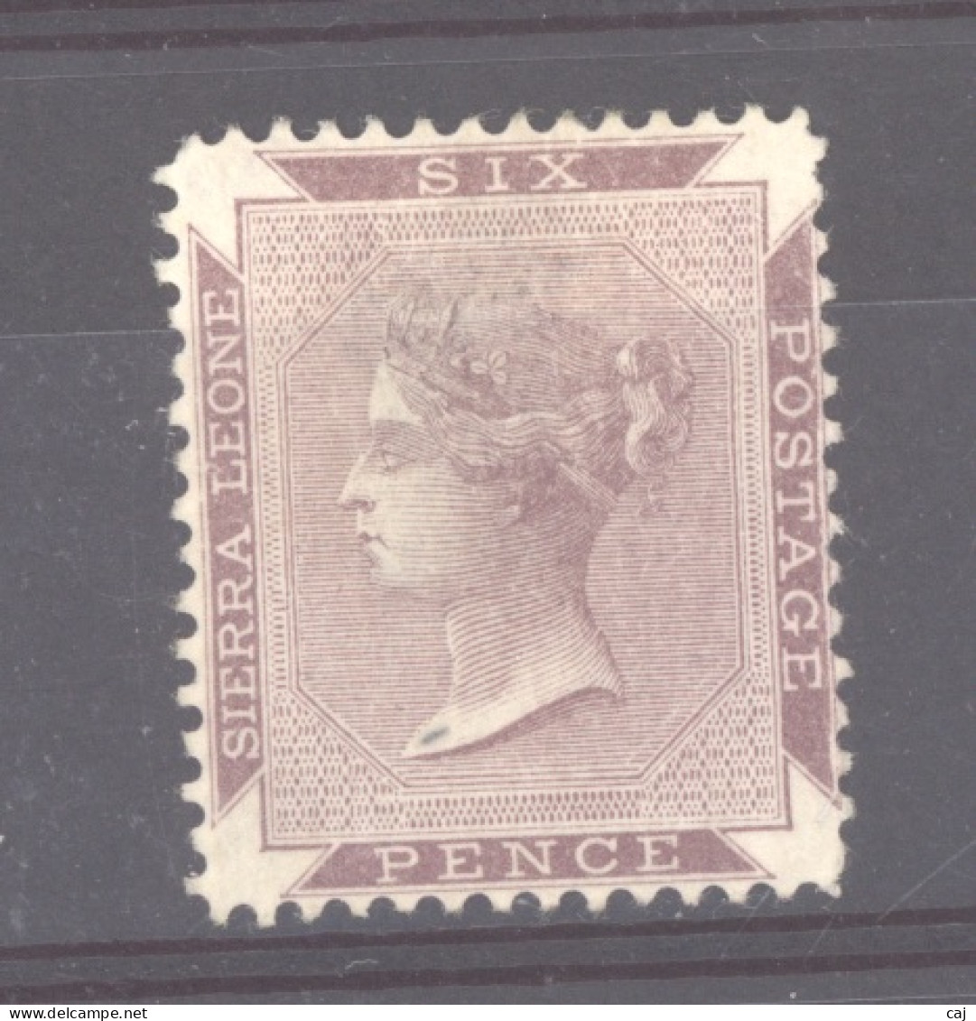 Sierra Leone  :  Yv  16A  *    Brun Rouge , CC  Dentelé 14 - Sierra Leone (...-1960)