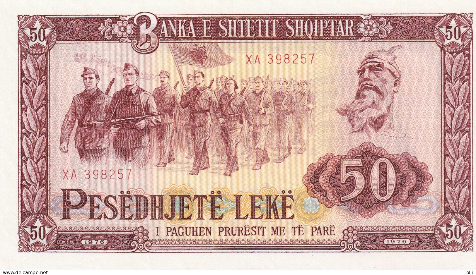 Albania 50 Leke 1976 P-45a UNC - Albanie