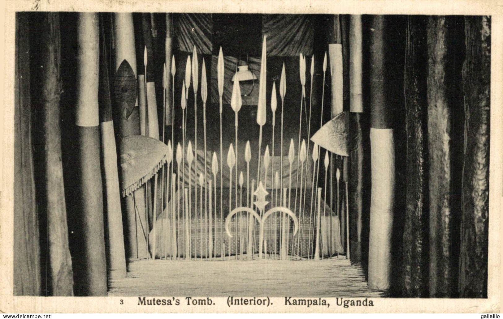 RARE MUTESA'S TOMB INTERIOR KAMPALA - Oeganda