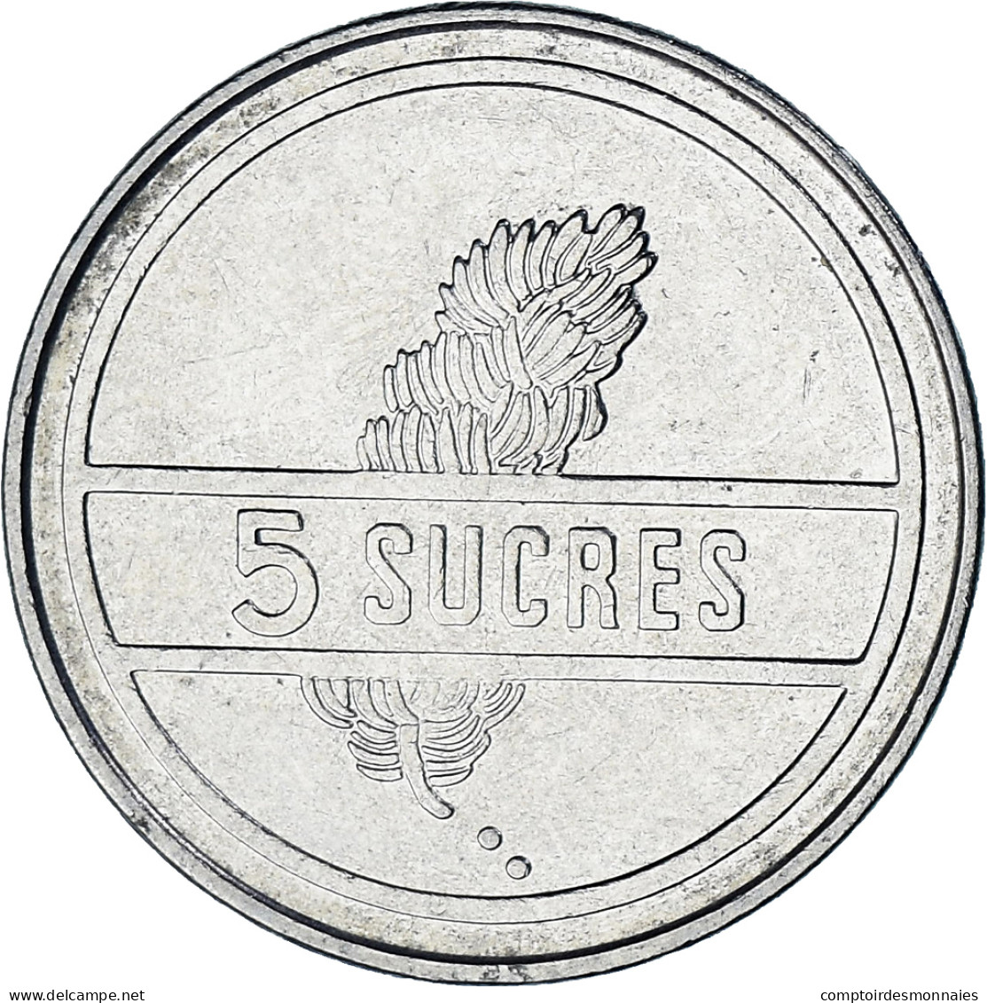 Équateur, 5 Sucres, Cinco, 1991 - Equateur