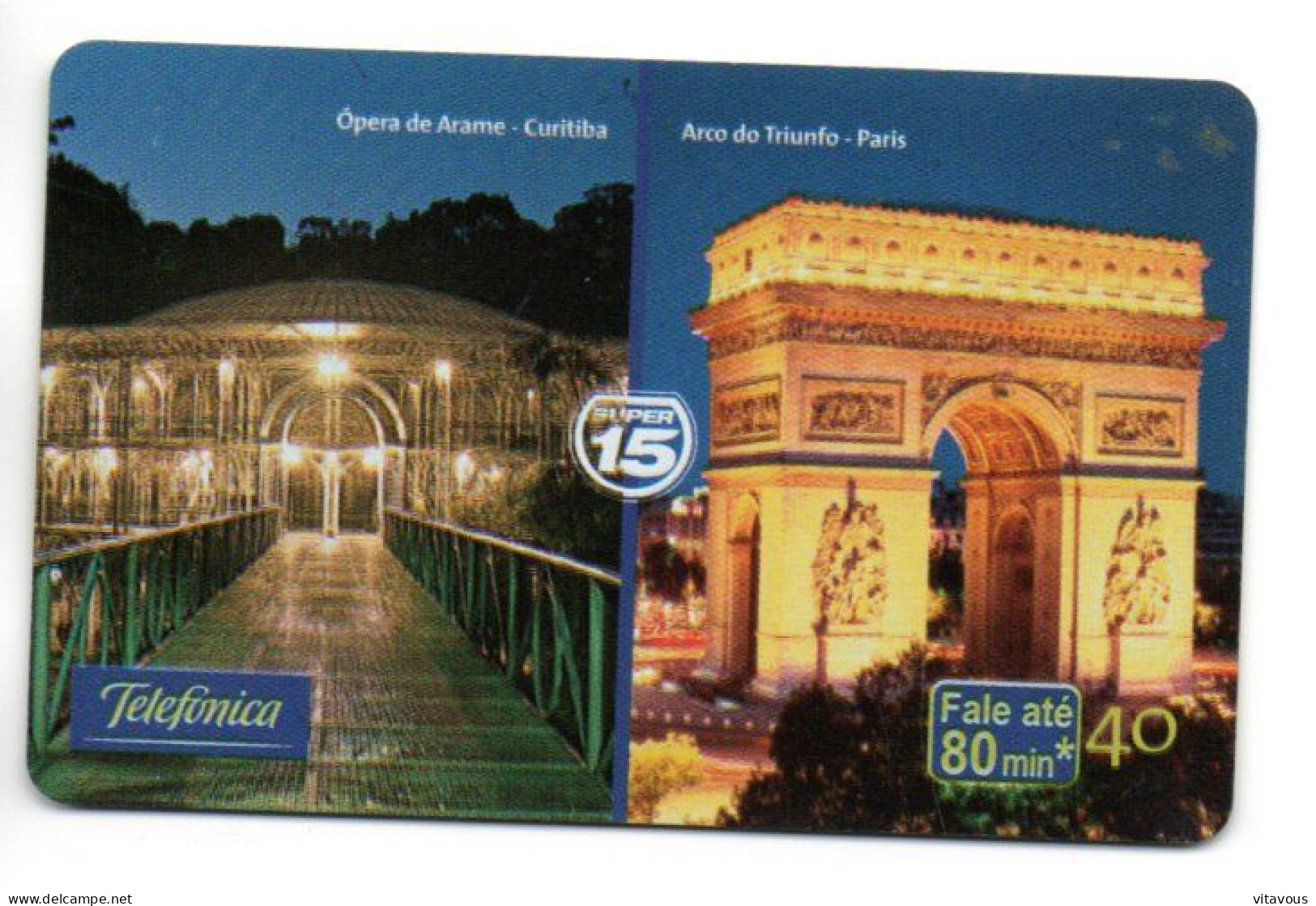 PARIS Arc De Triomphe Télécarte Brésil Phonecard (B 780) - Brasilien