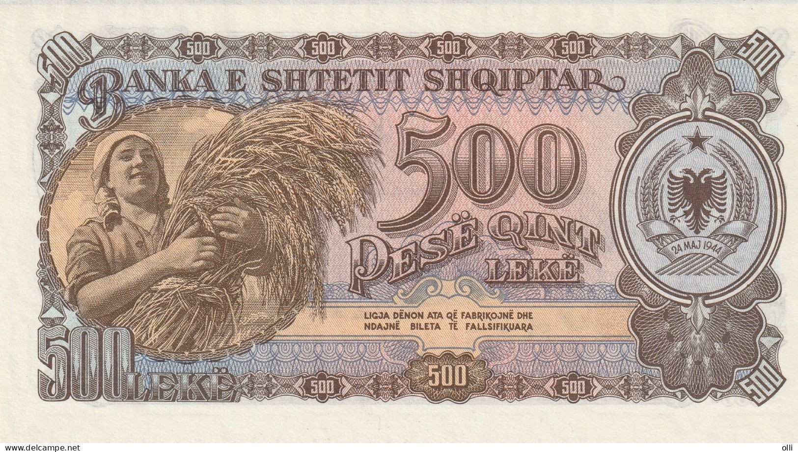 Albania 500 Leke 1957 P-31 UNC - Albanie