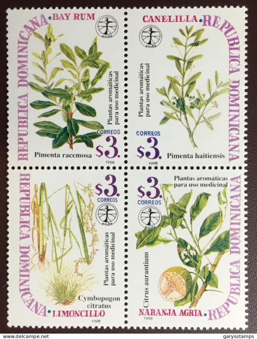 Dominican Republic 1998 Medicinal Plants Block MNH - Medicinal Plants