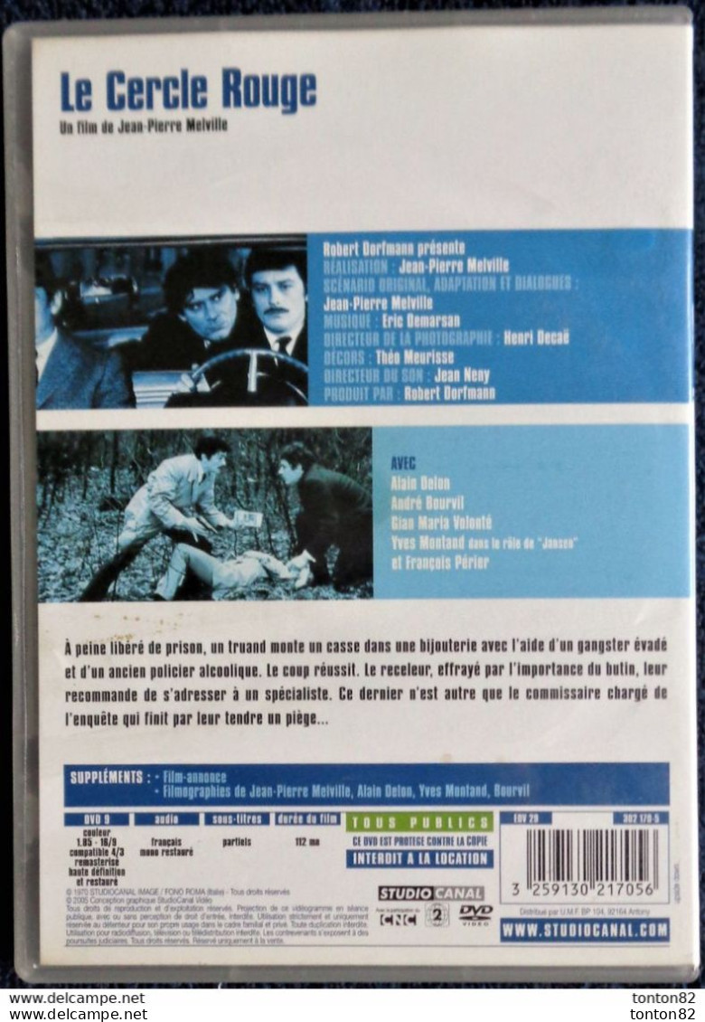 Le Cercle Rouge - Film De Jean-Pierre Melville - Alain Delon - Bourvil - Yves Montand . - Polizieschi