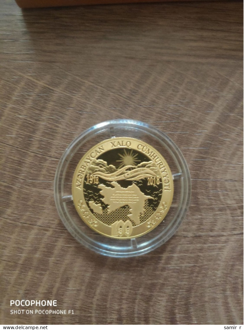 2018	Azerbaijan 100 Years To Republic 0.75OZ Gold - Other - Asia