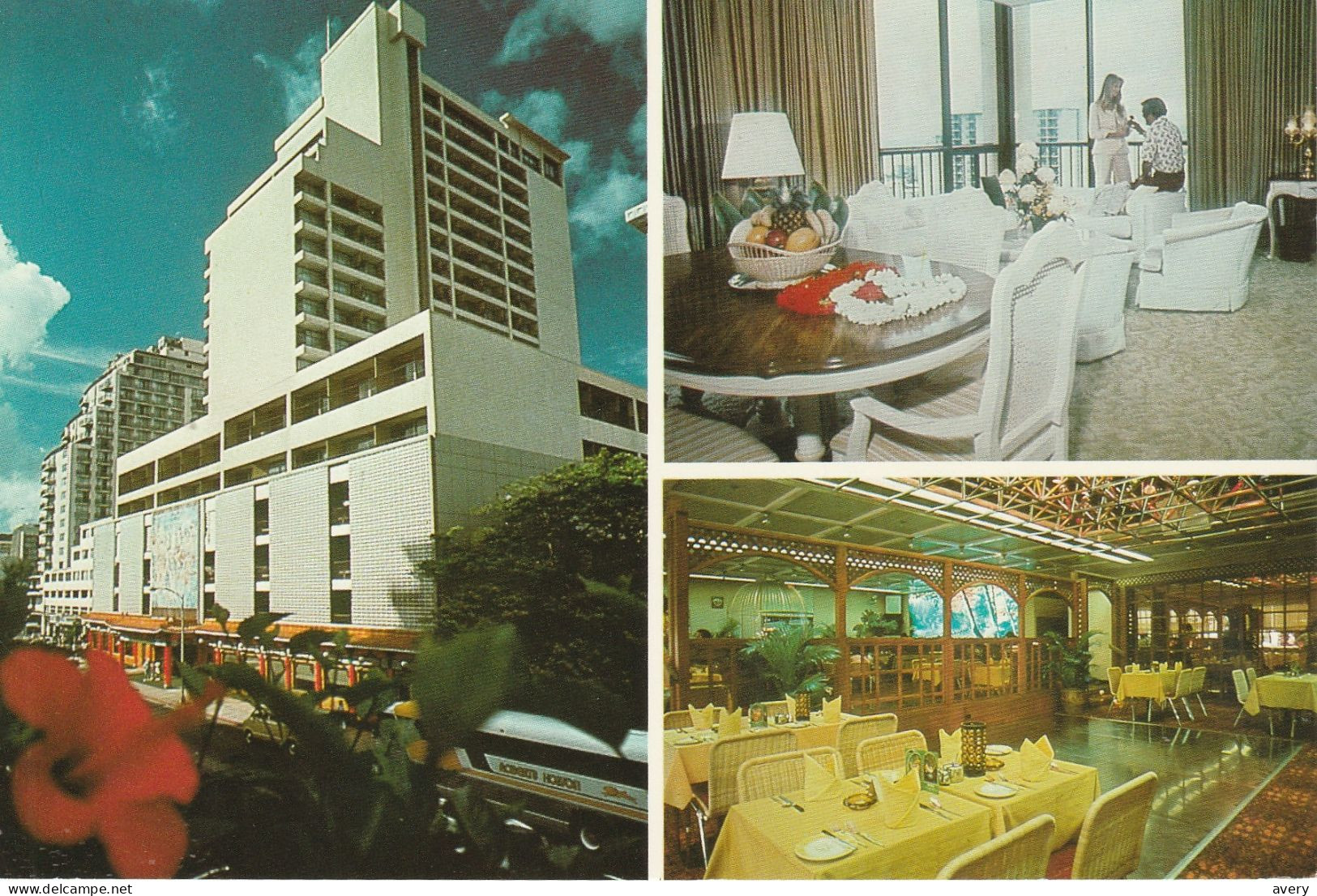 Hotel Miramar Hawaii With Its Attractive Marquee And Oriental Facade - Honolulu