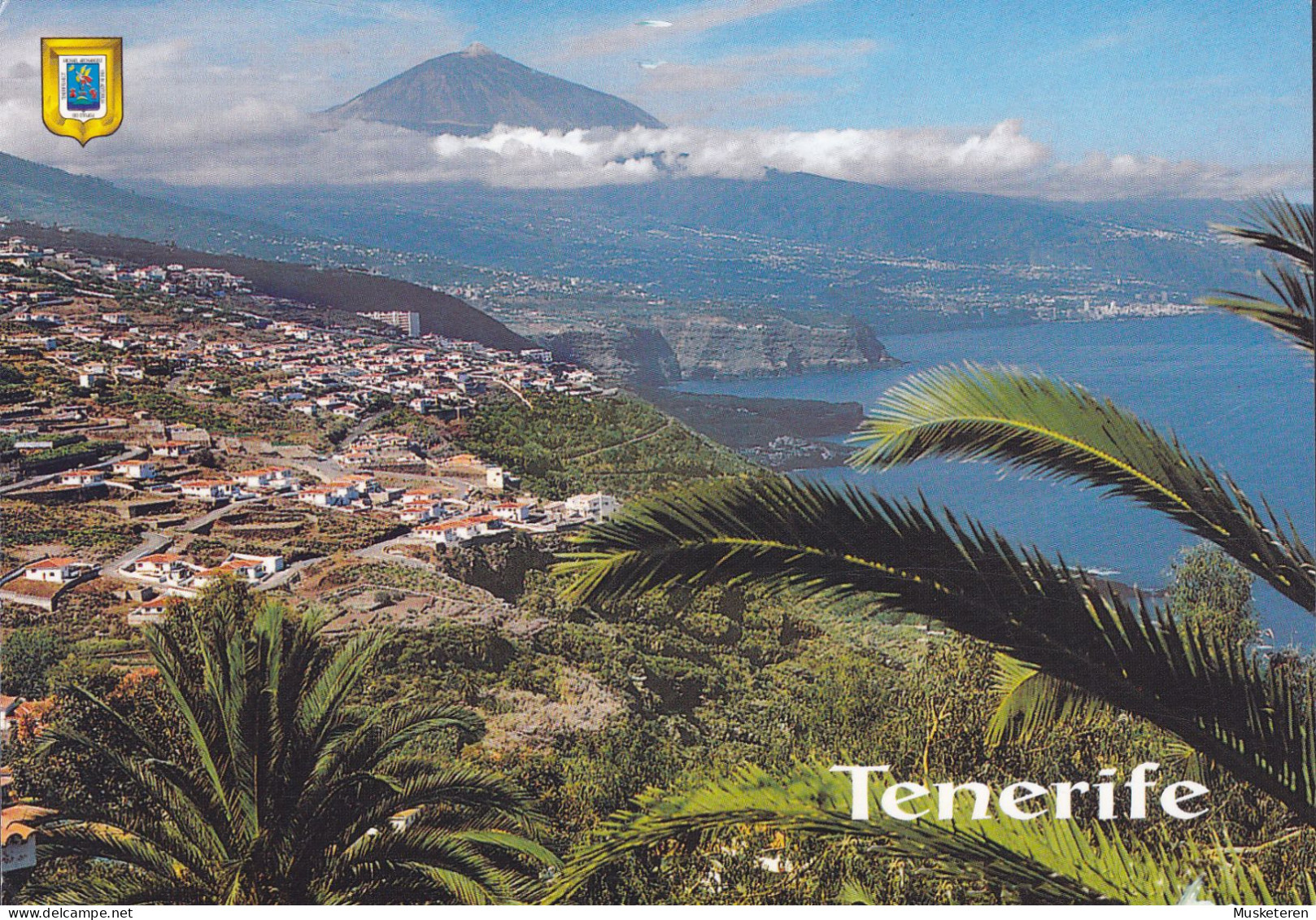 Spain PPC Tenerife Landscape Landschaft Slogan SANTA CRUZ Tenerife 2003 HELLERUP Denmark ATM Frama Label (2 Scans) - Automaatzegels [ATM]