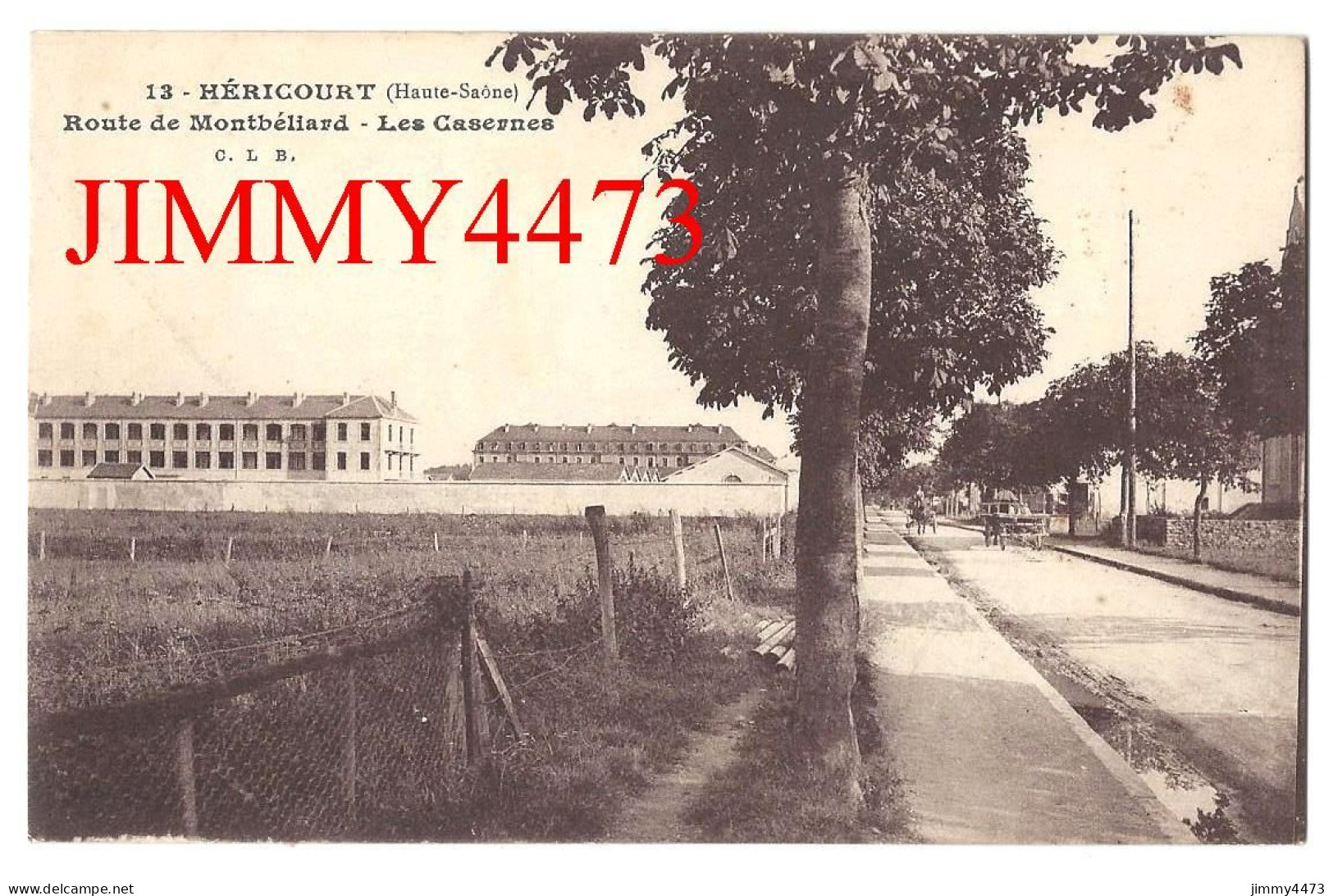CPA - HERICOURT (Haute-Saône) - Route De Montbéliard En 1917 - Les Casernes - N°13 - Phot. C. LARDIER - Héricourt