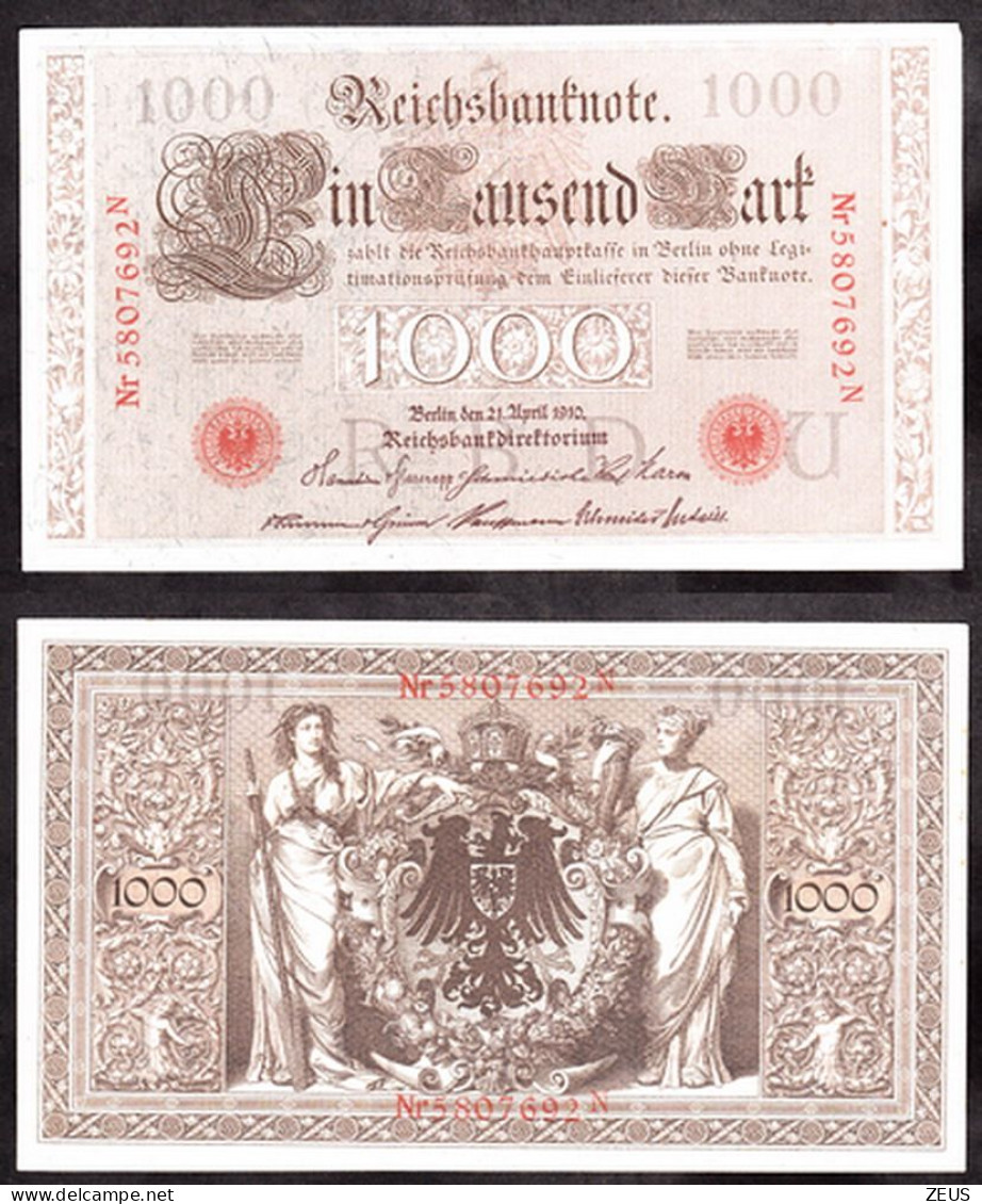 GERMANIA 1000 MARCHI 1910 PIK 45B QSPL - 1000 Mark