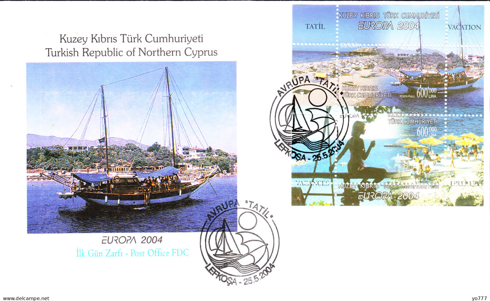 KK-219 NORTHERN CYPRUS EUROPA CEPT F.D.C. - Covers & Documents