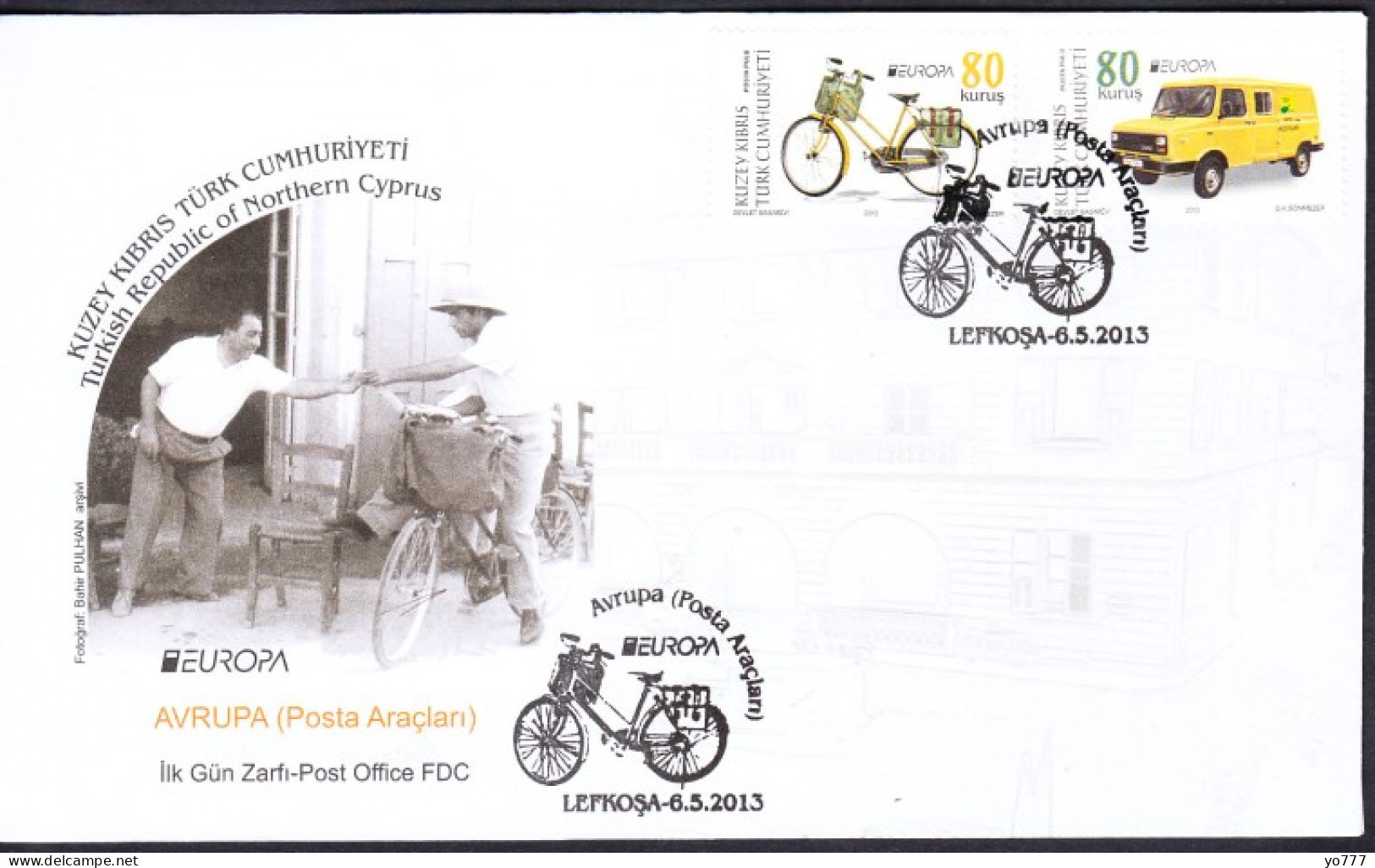 KK-287 NORTHERN CYPRUS EUROPA CEPT F.D.C. - Covers & Documents