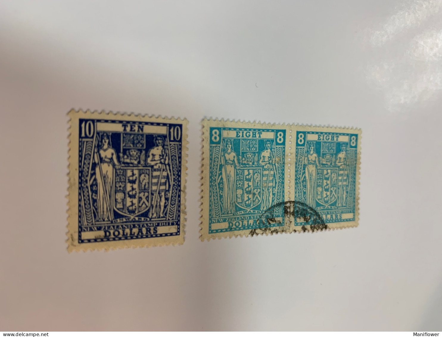 New Zealand Used High Face Postally X 3 Copies - Oblitérés