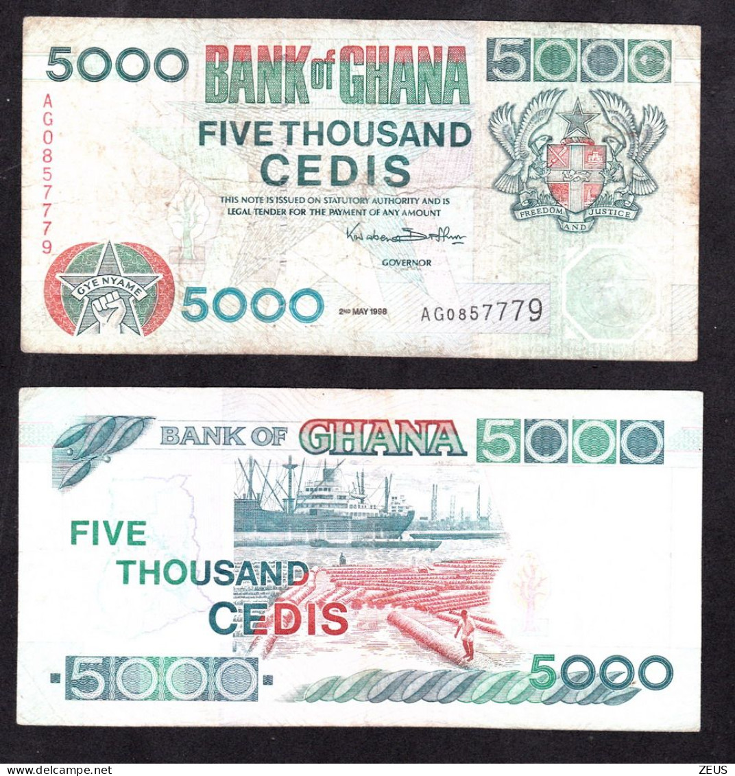 GHANA 5000 CEDIS 1998 PIK 34C BB - Ghana