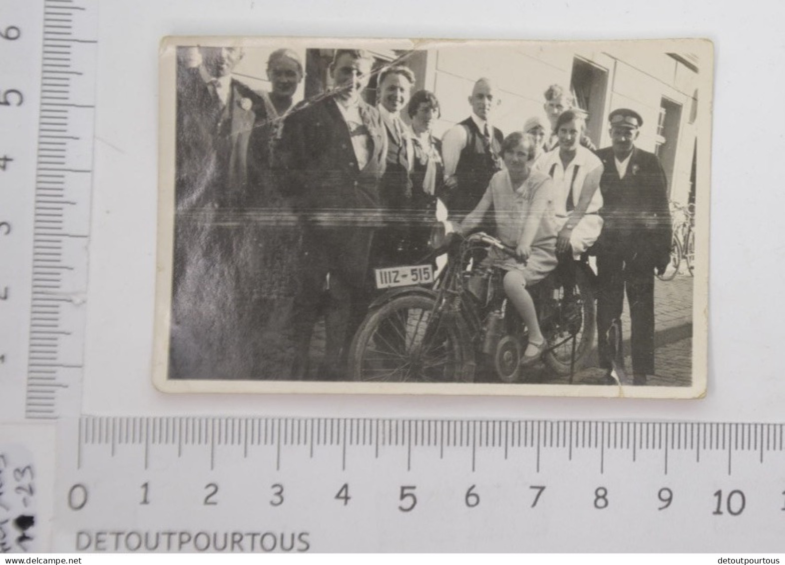 Moto Motorbike 2 Femmes Sut Une Motocyclette C.1930'  Photo Photographie - Oceanië