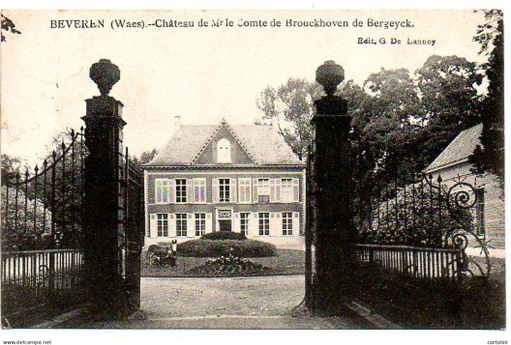 Beveren-Waes Waas Chateau Le Comte De Brouckhoven De Bergeyck - Beveren-Waas