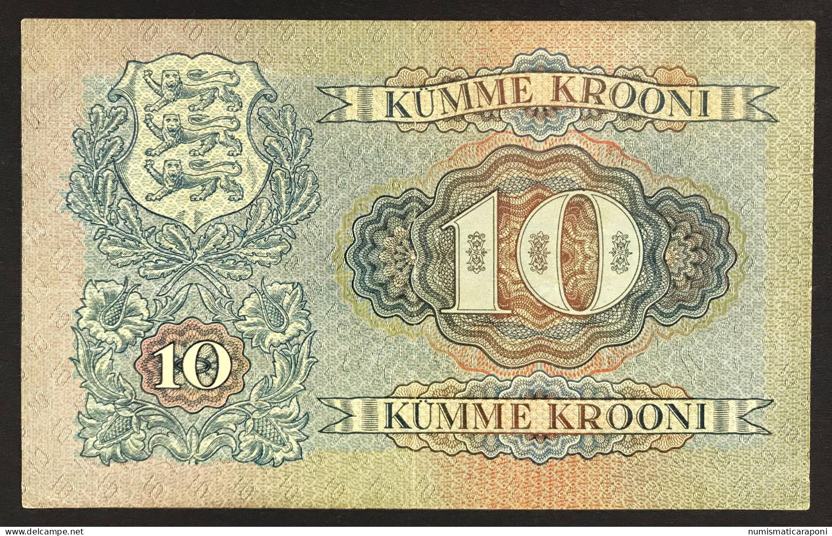 EESTI PANK Estonia 10 KUMME KROONI 1928 Pick#63 Vf Bb  Lotto 4006 - Estonia