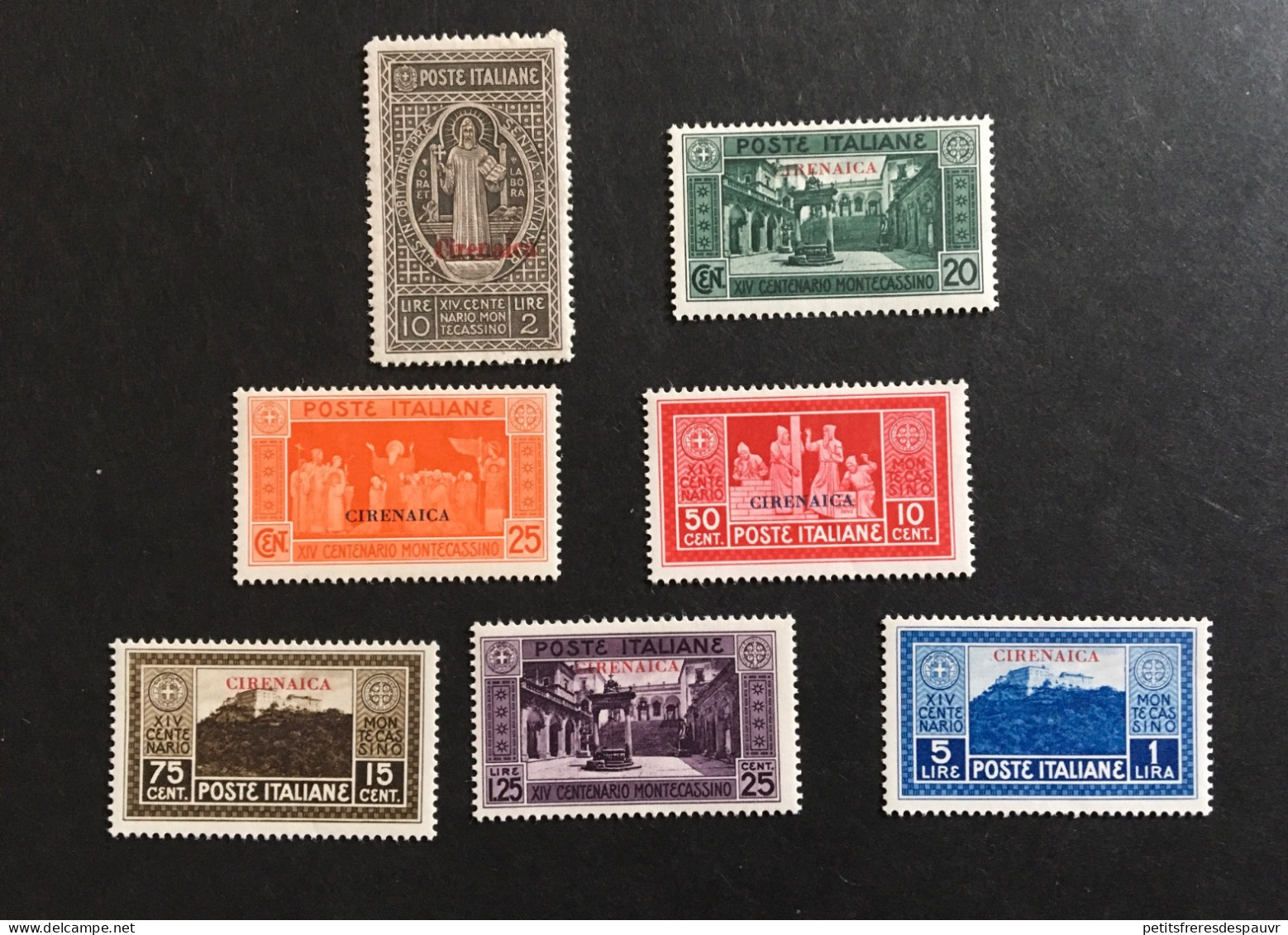 ITALIA Cirenaique - 1929 YT 52 à 58 (7 Valeurs) Neufs Sans Charnière MNH ** - Cote 79E - Cirenaica