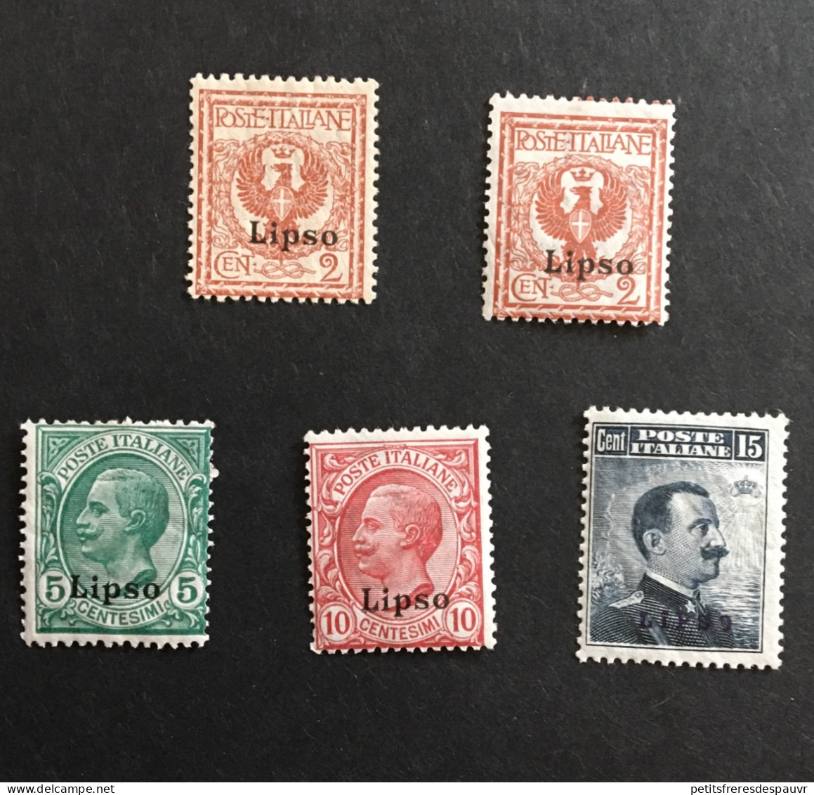 ITALIA Lipso - 1912 YT 1 à 4 (5 Valeurs) Neufs Sans Charnière MNH ** - Cote 112E - Ägäis (Lipso)