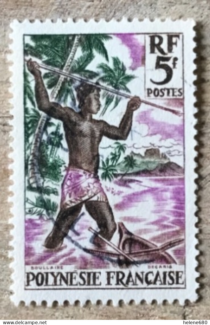 POLYNÉSIE. Pêcheur Au Harpon  N° 6 - Used Stamps