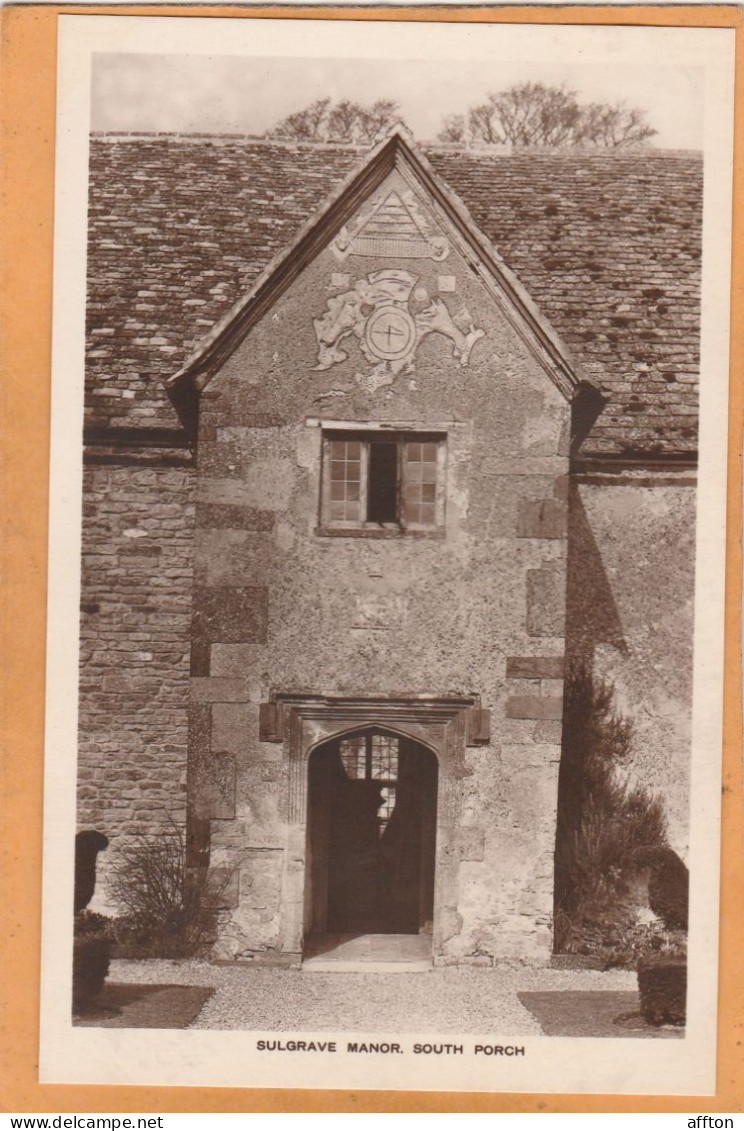 Sulgrave Manor England 1920 Postcard - Northamptonshire