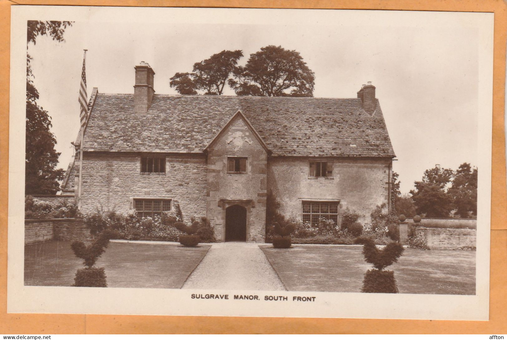 Sulgrave Manor England 1920 Postcard - Northamptonshire