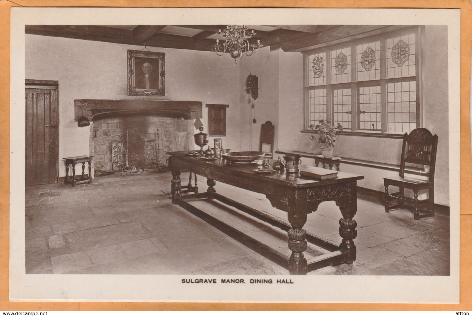 Sulgrave Manor England 1920 Postcard - Northamptonshire