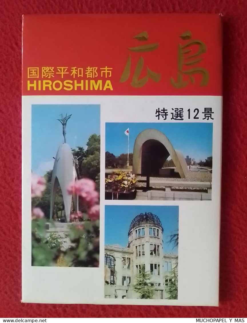 OLD SET ESTUCHE COLECCIÓN DE 12 POSTALES POST CARDS JAPAN JAPÓN NIPPON HIROSHIMA CARTES POSTALES CARTOLINAS..POSTKARTEN. - Hiroshima