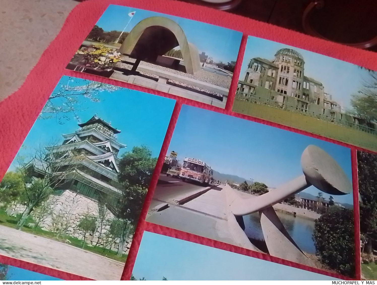 OLD SET ESTUCHE COLECCIÓN DE 12 POSTALES POST CARDS JAPAN JAPÓN NIPPON HIROSHIMA CARTES POSTALES CARTOLINAS..POSTKARTEN.