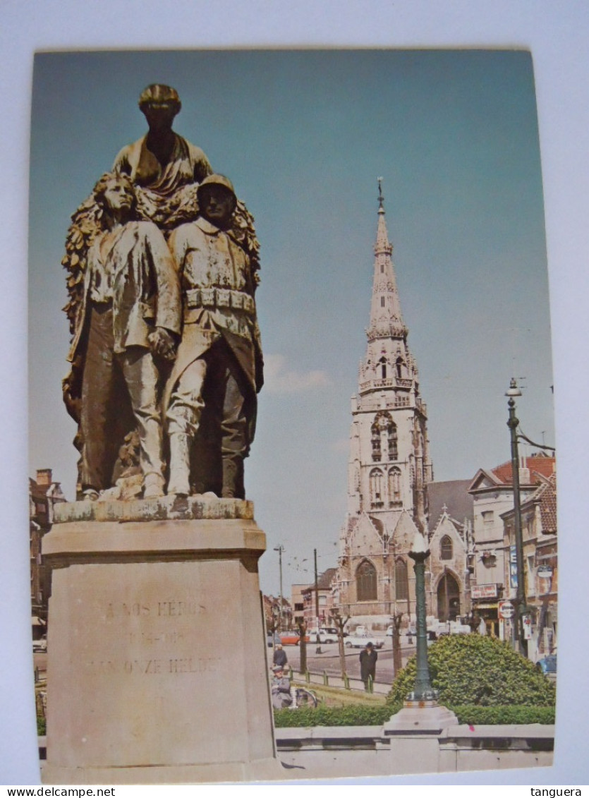 Bruxelles Brussel Anderlecht Eglise Saint-Pierre Monument Héros Sint-Pieterskerk Edition Le Berrurier 682 - Anderlecht