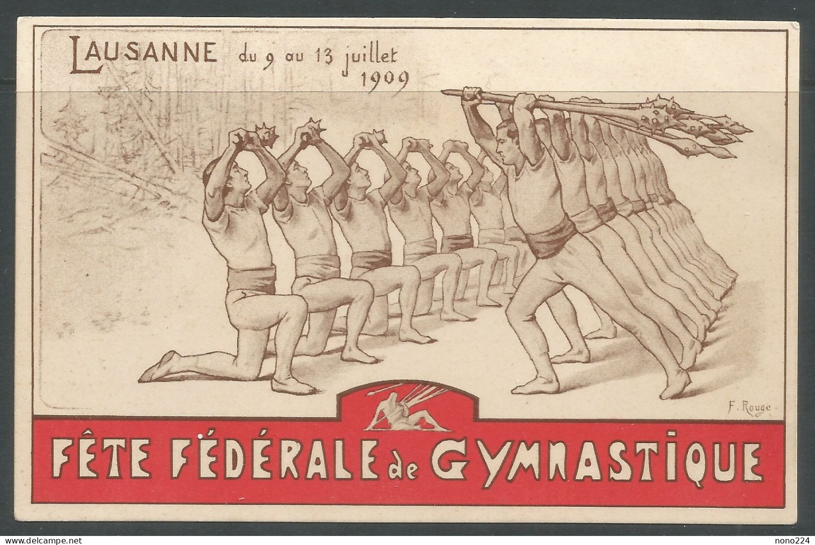 Carte P De 1909 ( Lausanne / Fête Fédérale De Gymnastique ) - Gymnastiek