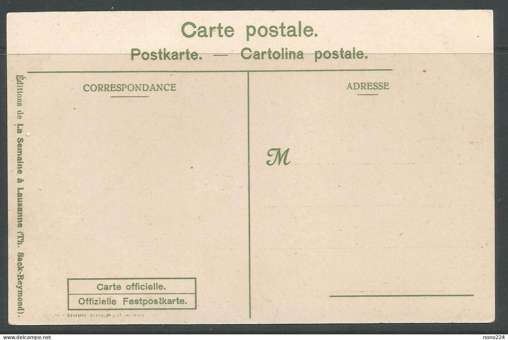 Carte P De 1909 ( Lausanne / Fête Fédérale De Gymnastique ) - Gymnastiek