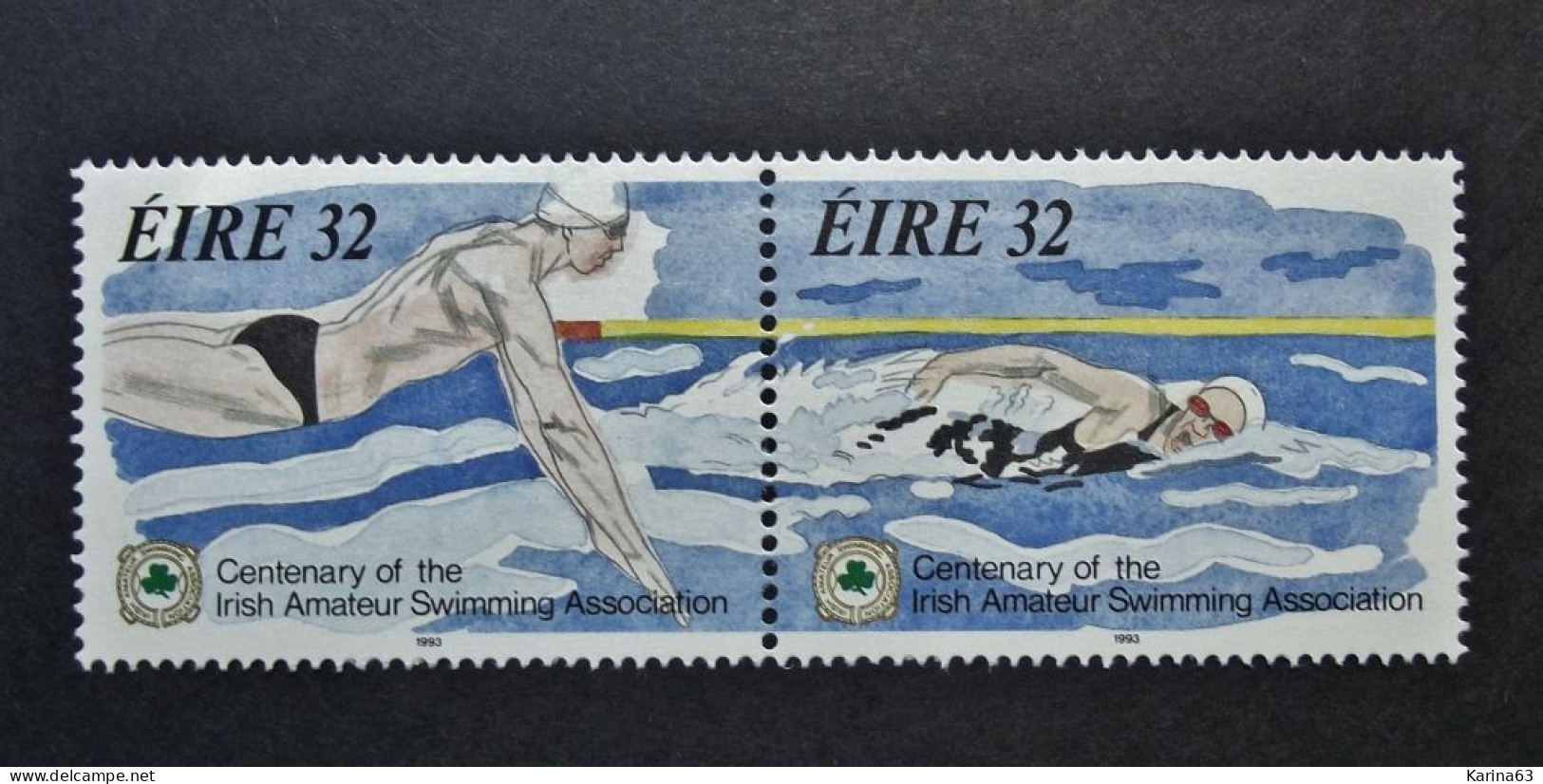 Ireland - Irelande - Eire - 1993 - Y&T N° 830 / 831 ( 2 Val.) Sports - Swimming - Natation - MNH - Postfris - Neufs