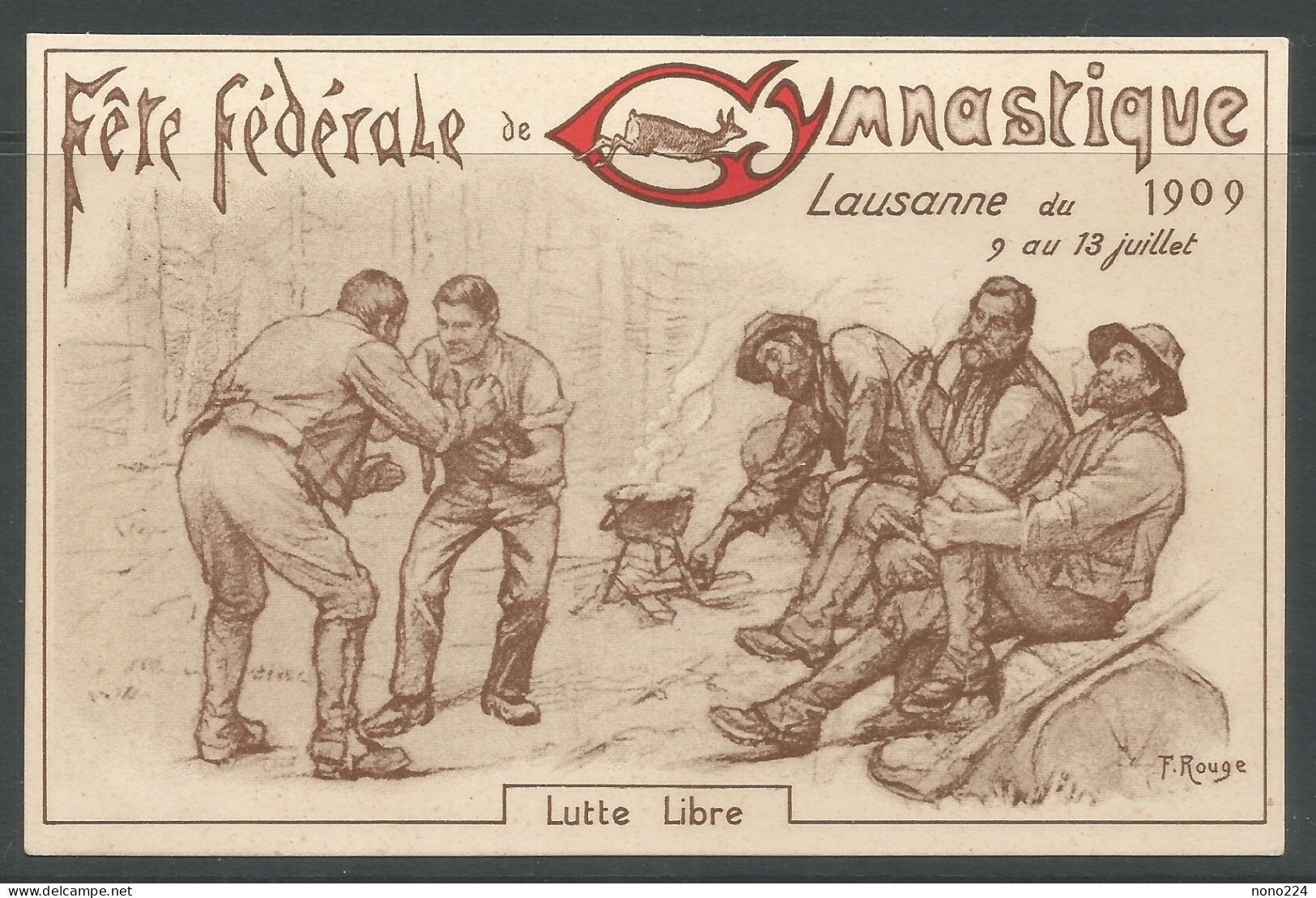 Carte P De 1909 ( Lausanne / Fête Fédérale De Gymnastique ) - Gymnastiek