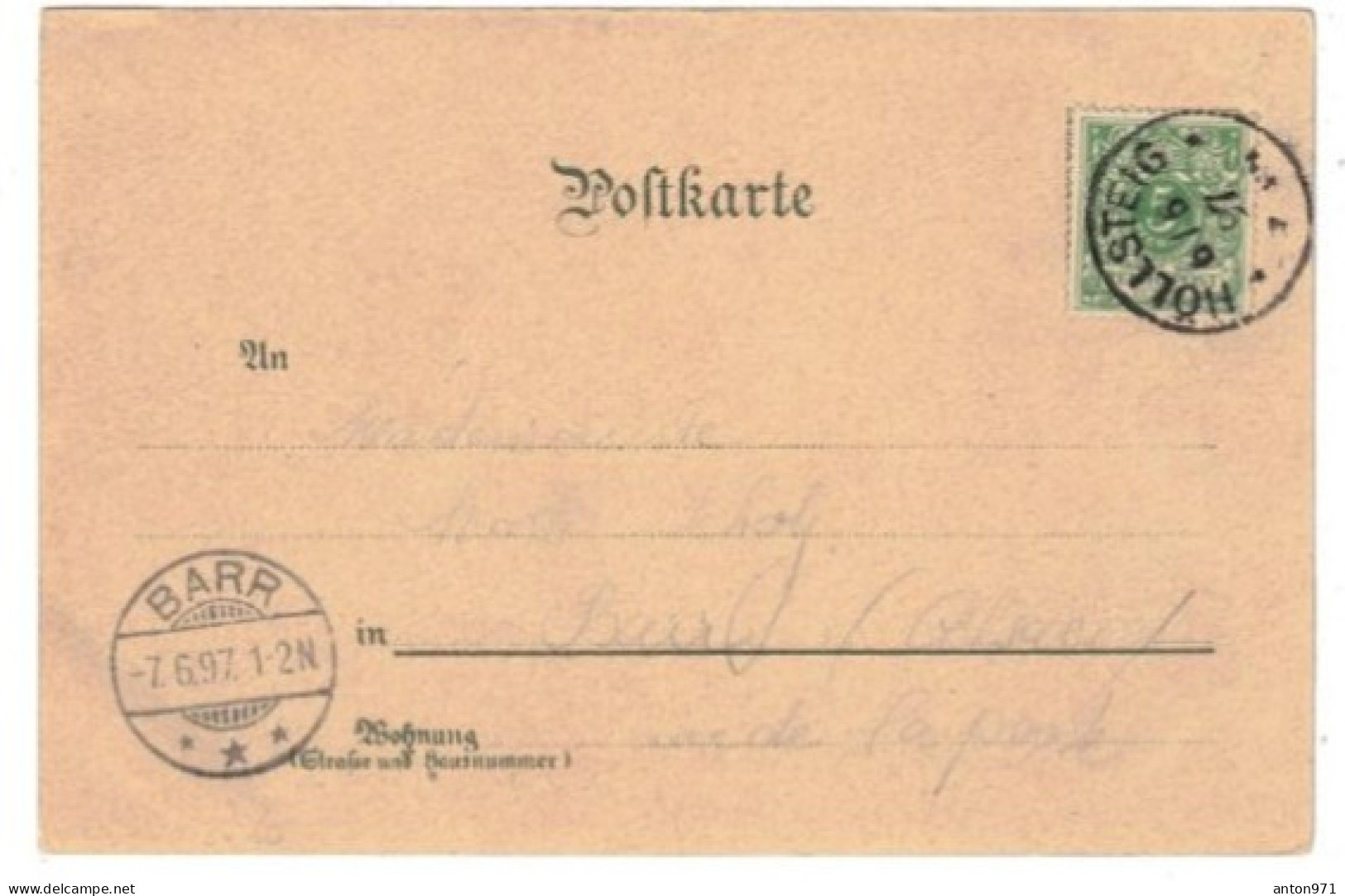 ALLEMAGNE  --  Gruss Aus HÖLLENTHAL  --  1897  -- - Höllental