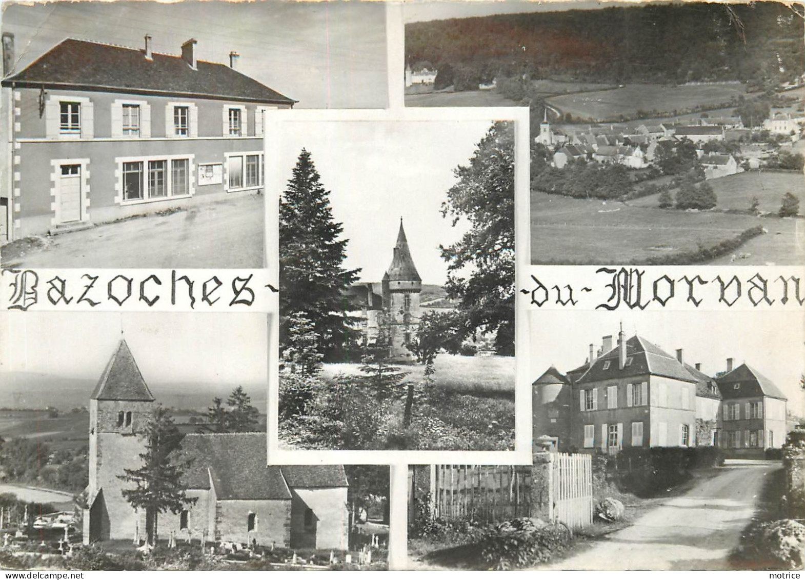 BAZOCHES DU MORVAN - Carte Multi-vues. - Bazoches