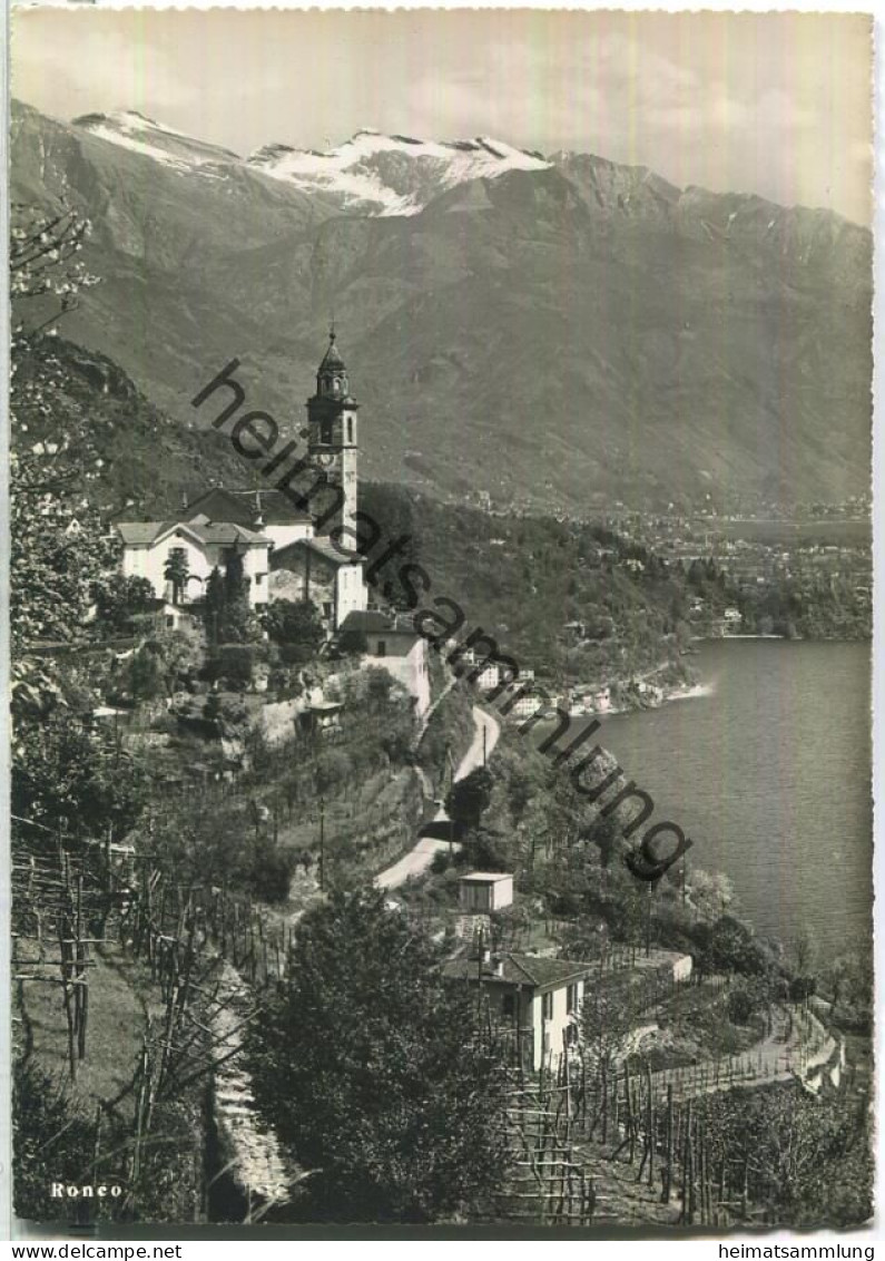 Ronco - Foto-Ansichtskarte - Verlag Photoglob-Wehrli AG Zürich - Ronco Sopra Ascona